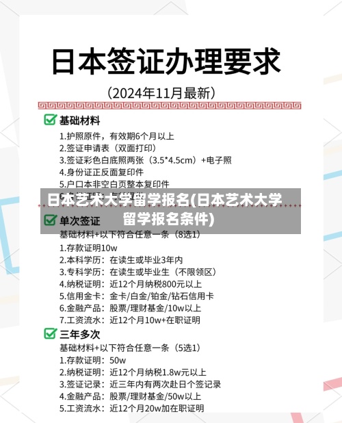 日本艺术大学留学报名(日本艺术大学留学报名条件)-第2张图片