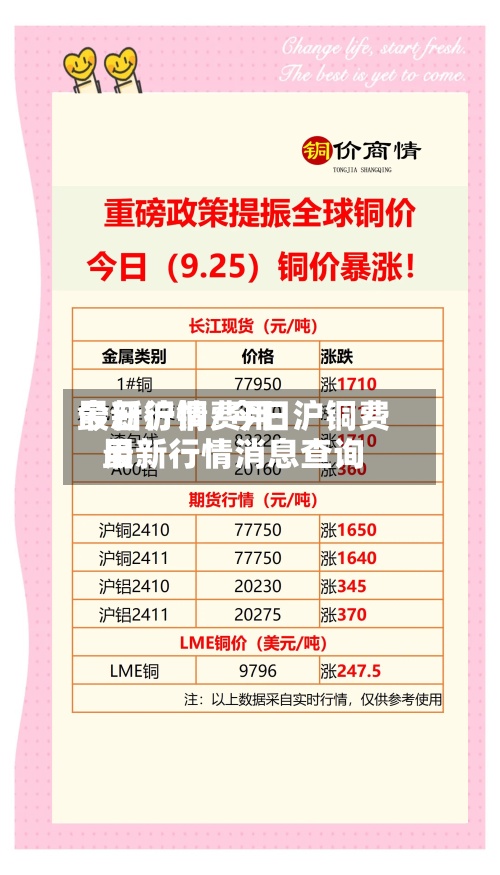 今日沪铜费用最新行情/今日沪铜费用最新行情消息查询