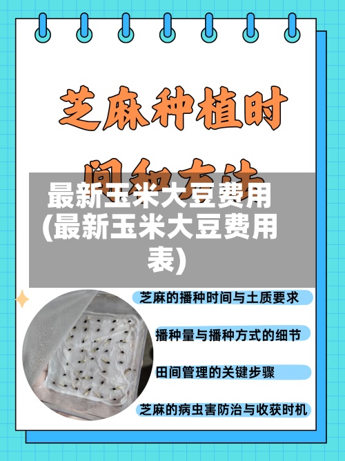 最新玉米大豆费用(最新玉米大豆费用表)