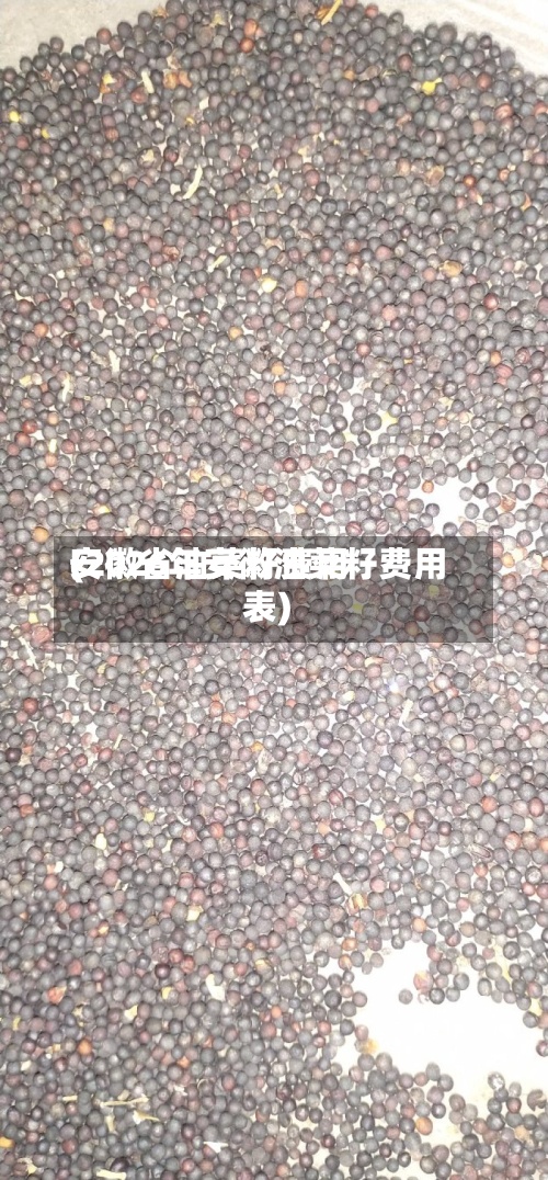 安徽省油菜籽费用
(2026年安徽油菜籽费用
表)-第2张图片