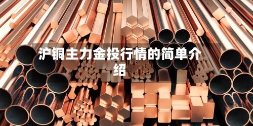 沪铜主力金投行情的简单介绍