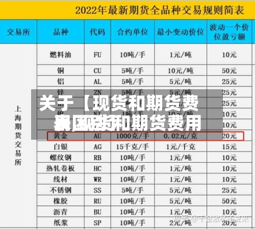 关于【现货和期货费用表,现货和期货费用表区别】