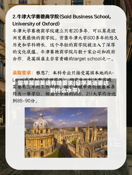 留学英国英语有啥要求(留学英语要达到什么水平)-第2张图片
