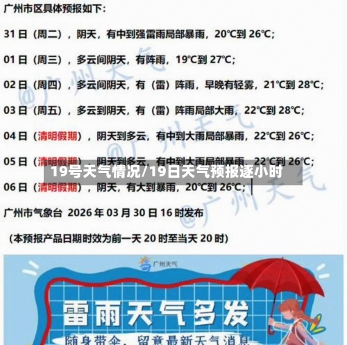 19号天气情况/19日天气预报逐小时-第3张图片