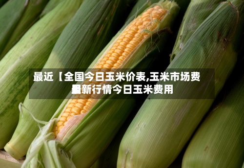 最近【全国今日玉米价表,玉米市场费用最新行情今日玉米费用】