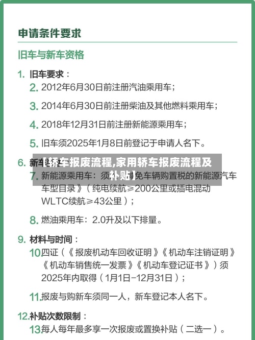 【轿车报废流程,家用轿车报废流程及补贴】-第3张图片