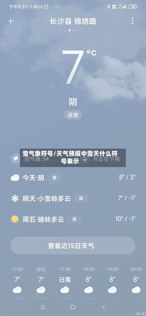 雪气象符号/天气预报中雪天什么符号表示