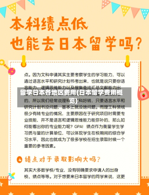 留学日本各地区费用(日本留学费用概览)