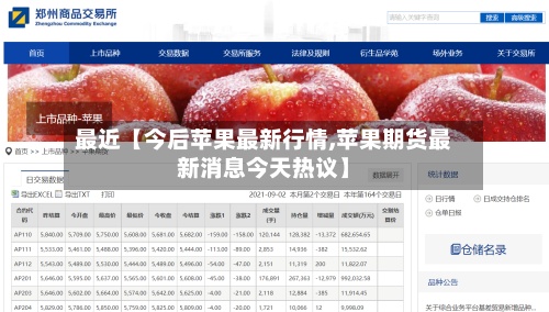 最近【今后苹果最新行情,苹果期货最新消息今天热议】-第2张图片