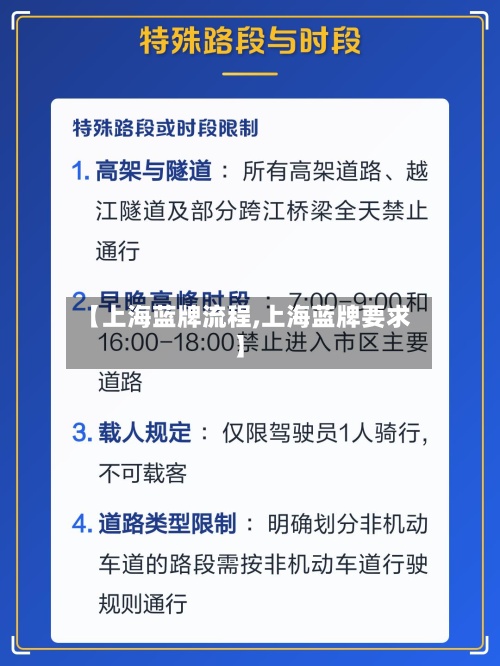 【上海蓝牌流程,上海蓝牌要求】-第3张图片