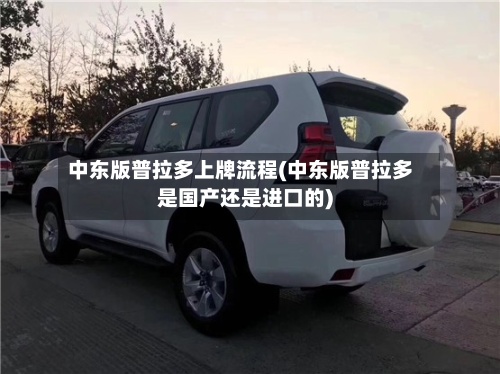 中东版普拉多上牌流程(中东版普拉多是国产还是进口的)