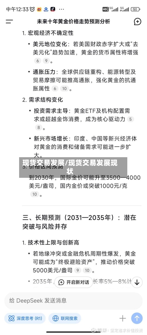 现货交易发展/现货交易发展现状
