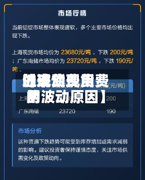 近来【现货费用的波动现货费用的波动原因】