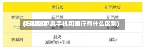 频果费用(日韩版苹果手机和国行有什么区别)