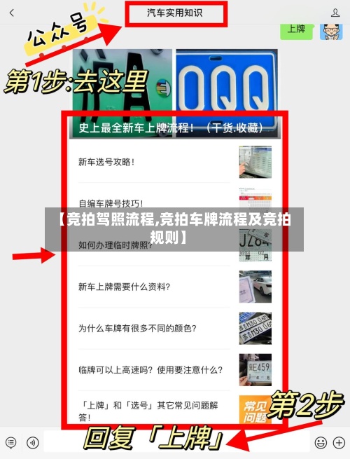 【竞拍驾照流程,竞拍车牌流程及竞拍规则】-第2张图片