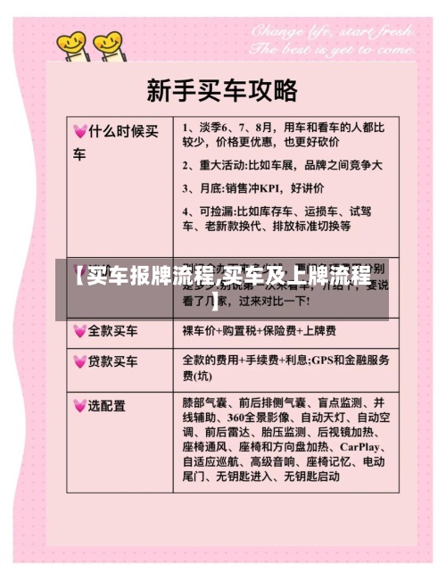 【买车报牌流程,买车及上牌流程】-第2张图片