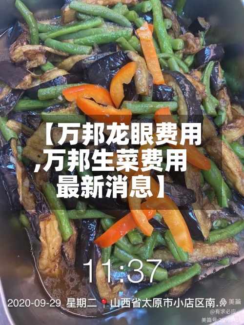 【万邦龙眼费用,万邦生菜费用最新消息】