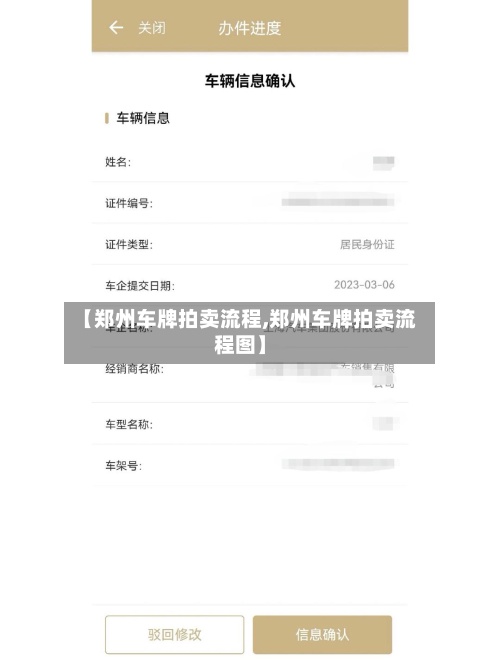 【郑州车牌拍卖流程,郑州车牌拍卖流程图】