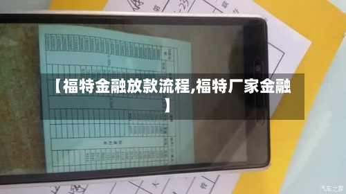 【福特金融放款流程,福特厂家金融】-第3张图片