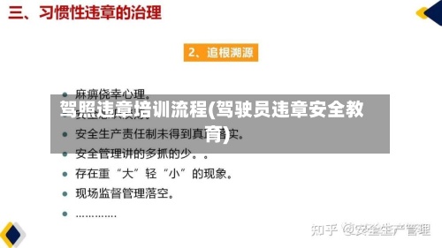 驾照违章培训流程(驾驶员违章安全教育)