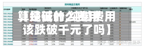 【纯碱什么费用
算是低的,纯碱费用
该跌破千元了吗】-第2张图片