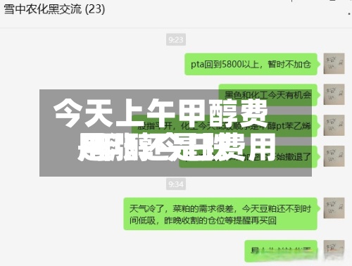 今天上午甲醇费用/甲醇今日费用是涨还是跌-第2张图片