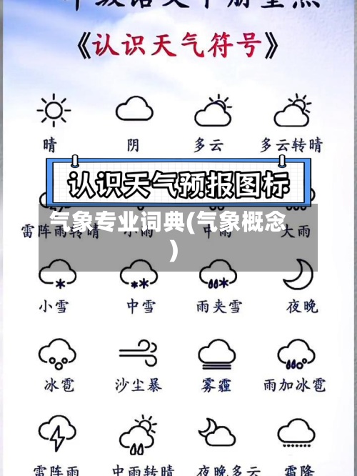 气象专业词典(气象概念)