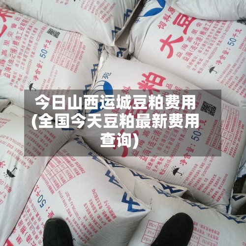今日山西运城豆粕费用
(全国今天豆粕最新费用
查询)-第3张图片