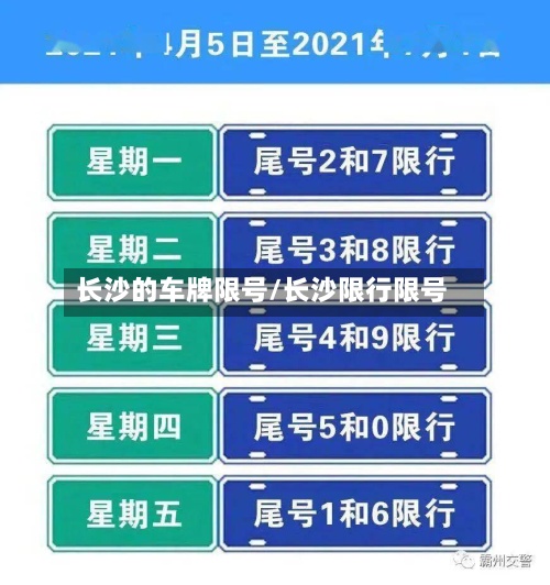 长沙的车牌限号/长沙限行限号