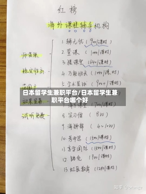 日本留学生兼职平台/日本留学生兼职平台哪个好