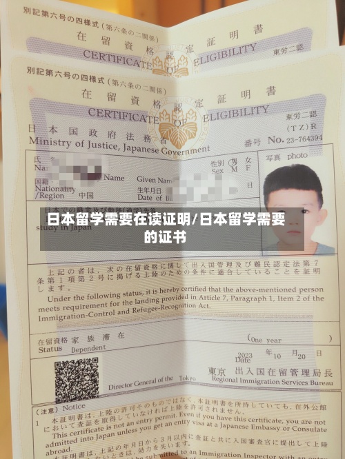 日本留学需要在读证明/日本留学需要的证书-第2张图片