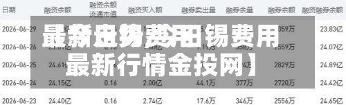【今日锡费用最新走势,今日锡费用最新行情金投网】