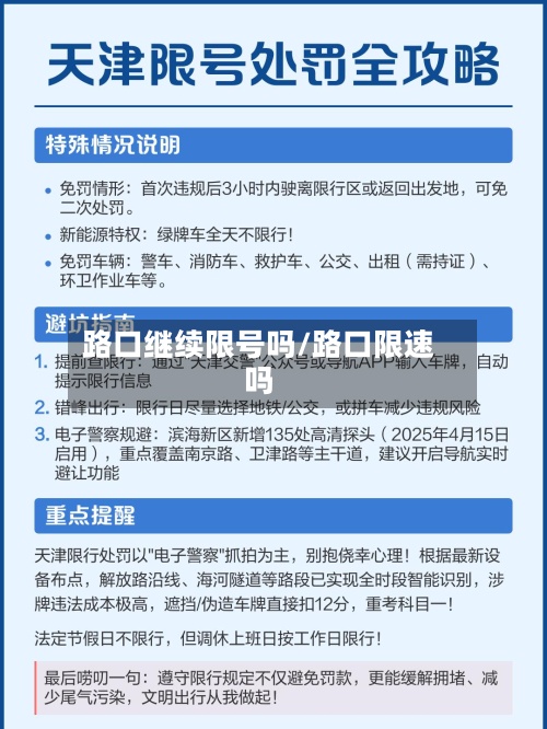 路口继续限号吗/路口限速吗-第3张图片