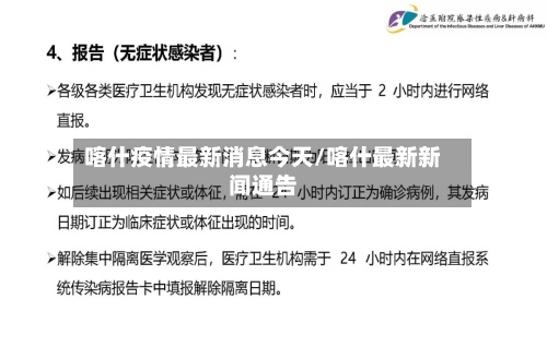 喀什疫情最新消息今天/喀什最新新闻通告-第3张图片