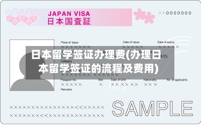 日本留学签证办理费(办理日本留学签证的流程及费用)-第3张图片