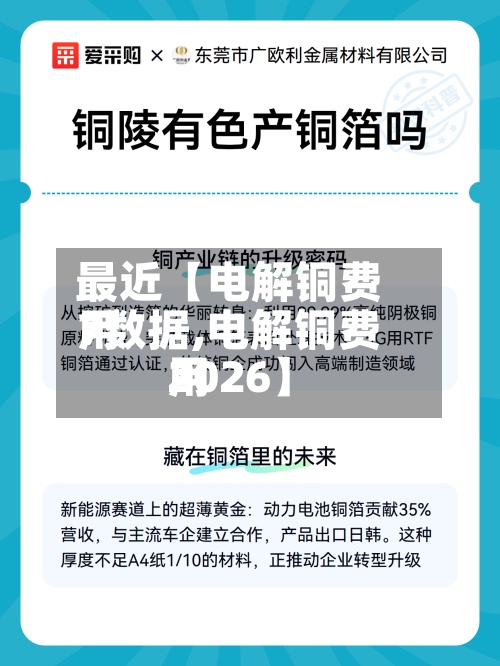 最近【电解铜费用
7数据,电解铜费用
2026】-第1张图片