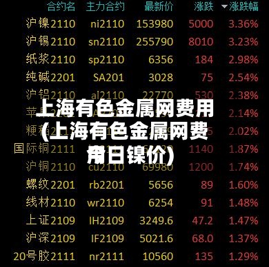 上海有色金属网费用(上海有色金属网费用今日镍价)-第3张图片