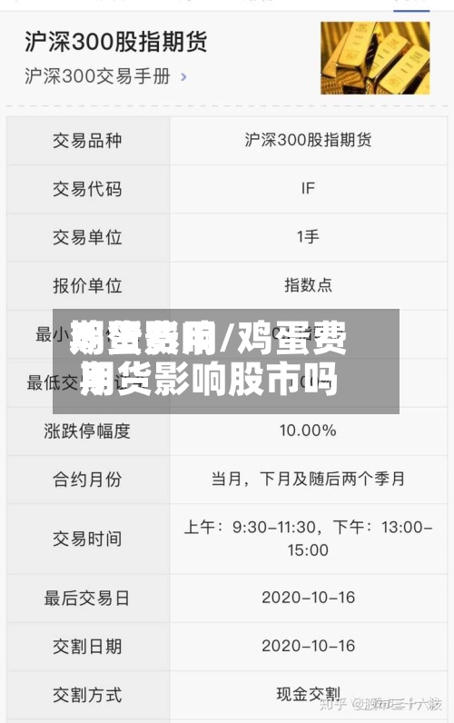 鸡蛋费用
期货影响/鸡蛋费用
期货影响股市吗-第2张图片