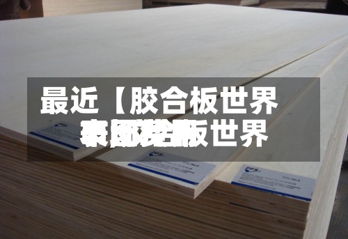 最近【胶合板世界
市场费用
表,胶合板世界
市场费用
表图片】-第2张图片