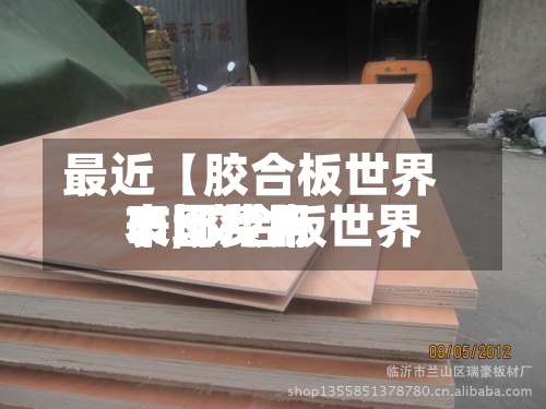 最近【胶合板世界
市场费用
表,胶合板世界
市场费用
表图片】-第3张图片
