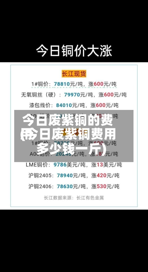 今日废紫铜的费用
(今日废紫铜费用
多少钱一斤)-第2张图片