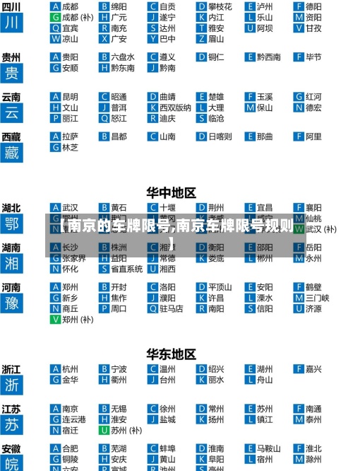【南京的车牌限号,南京车牌限号规则】-第2张图片