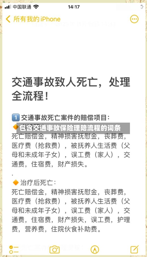 包含交通事故保险理陪流程的词条-第2张图片