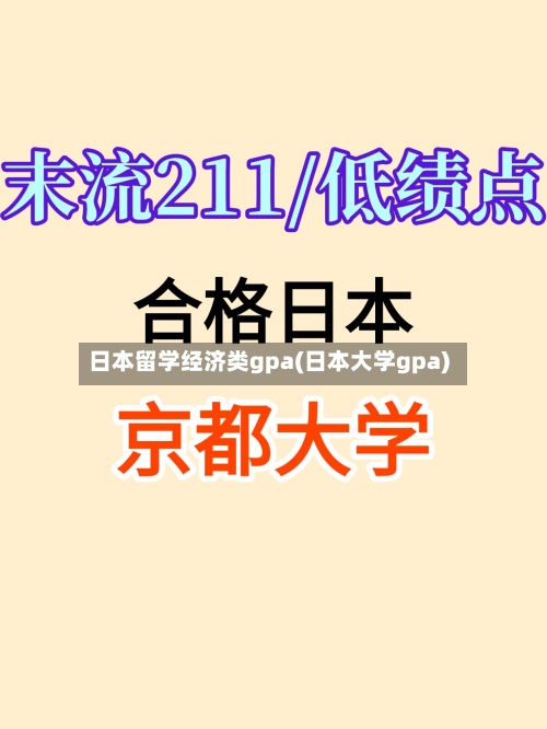 日本留学经济类gpa(日本大学gpa)-第2张图片