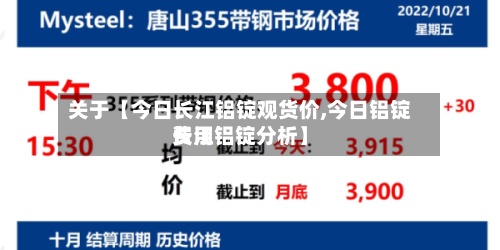 关于【今日长江铝锭观货价,今日铝锭费用长江铝锭分析】-第3张图片
