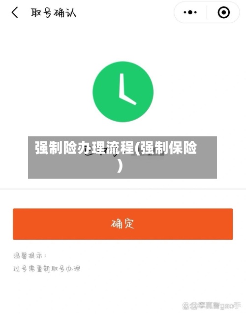 强制险办理流程(强制保险)
