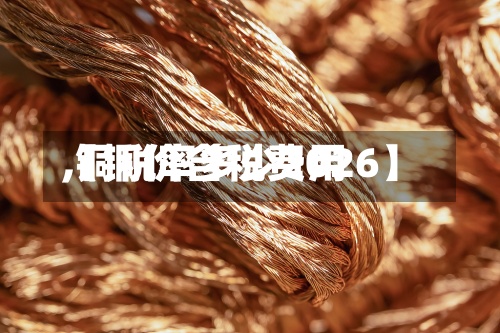 【铜价含税费用
,铜税率多少2026】-第3张图片