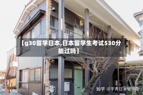 【g30留学日本,日本留学生考试530分能过吗】