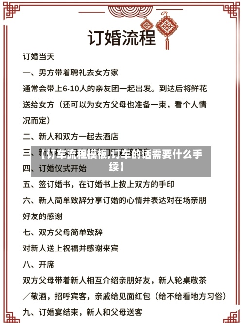 【订车流程模板,订车的话需要什么手续】-第2张图片
