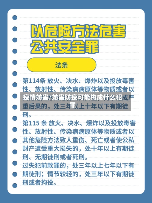 疫情妨害/妨害防疫可能构成什么犯罪-第2张图片